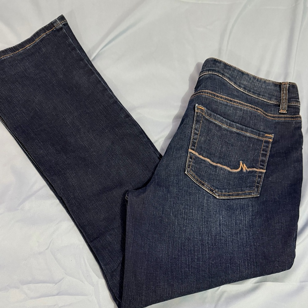 Maurices (M Jeans) Dark Indigo Mid Rise straight Leg Jeans